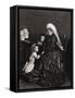 Queen Victoria of England with Her Young Granddaughters-null-Framed Stretched Canvas