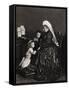 Queen Victoria of England with Her Young Granddaughters-null-Framed Stretched Canvas