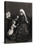 Queen Victoria of England with Her Young Granddaughters-null-Stretched Canvas