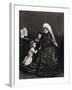 Queen Victoria of England with Her Young Granddaughters-null-Framed Photographic Print