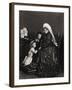 Queen Victoria of England with Her Young Granddaughters-null-Framed Photographic Print