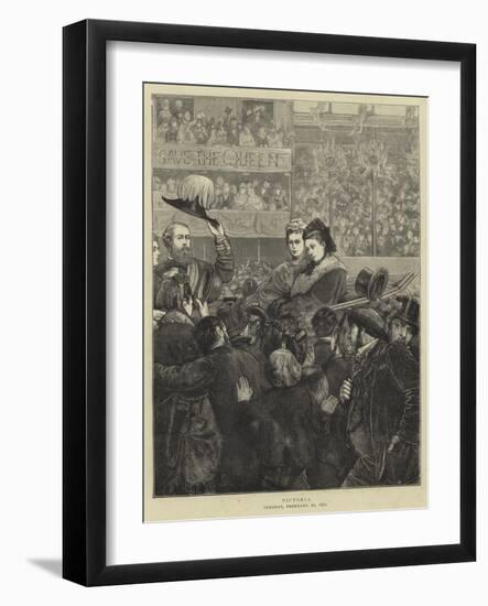 Queen Victoria on Her Way to St Paul's-Sir James Dromgole Linton-Framed Giclee Print