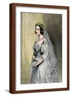 Queen Victoria on Her Wedding Day-null-Framed Giclee Print