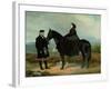 Queen Victoria on Horseback with John Brown (Oil on Canvas)-Charles Burton Barber-Framed Giclee Print