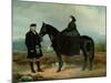 Queen Victoria on Horseback with John Brown (Oil on Canvas)-Charles Burton Barber-Mounted Giclee Print