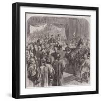 Queen Victoria Opening Blackfriars Bridge, London, 1869-null-Framed Giclee Print