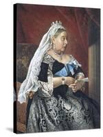 Queen Victoria Pictured Circa. 1885-null-Stretched Canvas