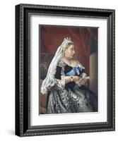 Queen Victoria Pictured Circa. 1885-null-Framed Art Print