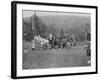 Queen Victoria Presenting Colours to the Cameron Highlanders, 1873 (B/W Photo)-English Photographer-Framed Giclee Print