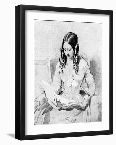 Queen Victoria Reading Despatches, C1840S-William Charles Ross-Framed Giclee Print