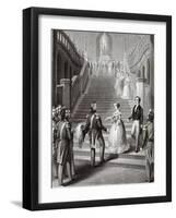 Queen Victoria Receiving Louis Philippe I, the King of France-null-Framed Giclee Print