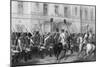 Queen Victoria Receiving the Guards at Buckingham Palace, 1857-G Greatbach-Mounted Giclee Print