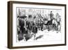 Queen Victoria Receiving the Old Colours of the Seaforth Highlanders, Windsor, 1885-null-Framed Giclee Print