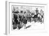 Queen Victoria Receiving the Old Colours of the Seaforth Highlanders, Windsor, 1885-null-Framed Giclee Print