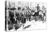 Queen Victoria Receiving the Old Colours of the Seaforth Highlanders, Windsor, 1885-null-Stretched Canvas