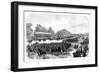 Queen Victoria Reviewing Volunteers in the Great Park, Windsor, Berkshire, Late 19th Century-null-Framed Giclee Print