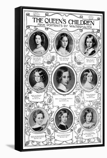 Queen Victoria's Children-null-Framed Stretched Canvas