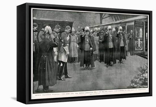 Queen Victoria's Coffin at Paddington Station-H.m. Paget-Framed Stretched Canvas