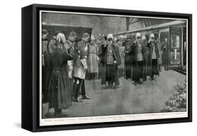 Queen Victoria's Coffin at Paddington Station-H.m. Paget-Framed Stretched Canvas