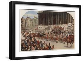 Queen Victoria's Diamond Jubilee, St Paul's Cathedral, London, 22 June 1897-Andrew Carrick Gow-Framed Giclee Print