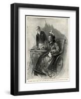 Queen Victoria's Diamond Jubilee Telegraphing Message-null-Framed Art Print