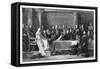 Queen Victoria's First Council, C1837-David Wilkie-Framed Stretched Canvas