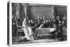 Queen Victoria's First Council, C1837-David Wilkie-Stretched Canvas