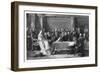 Queen Victoria's First Council, C1837-David Wilkie-Framed Giclee Print