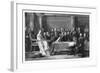 Queen Victoria's First Council, C1837-David Wilkie-Framed Giclee Print