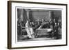 Queen Victoria's First Council, C1837-David Wilkie-Framed Giclee Print