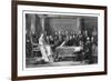 Queen Victoria's First Council, C1837-David Wilkie-Framed Giclee Print