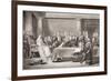 Queen Victoria's First Council, Kensington Palace, 21 June 1837, from 'Illustrations of English…-Sir David Wilkie-Framed Giclee Print