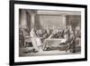 Queen Victoria's First Council, Kensington Palace, 21 June 1837, from 'Illustrations of English…-Sir David Wilkie-Framed Giclee Print