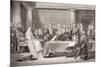 Queen Victoria's First Council, Kensington Palace, 21 June 1837, from 'Illustrations of English…-Sir David Wilkie-Mounted Giclee Print