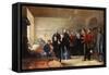 Queen Victoria's First Visit to Her Wounded Soldiers-Jerry Barrett-Framed Stretched Canvas