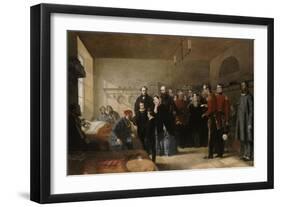 Queen Victoria's First Visit to Her Wounded Soldiers-Jerry Barrett-Framed Giclee Print