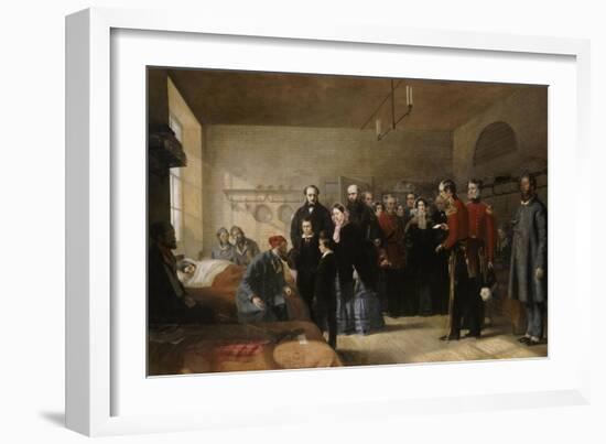 Queen Victoria's First Visit to Her Wounded Soldiers-Jerry Barrett-Framed Giclee Print