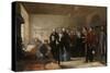 Queen Victoria's First Visit to Her Wounded Soldiers-Jerry Barrett-Stretched Canvas