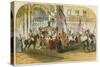 Queen Victoria's First Visit to the City (9 November 1837)-English School-Stretched Canvas