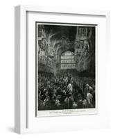 Queen Victoria's Funeral Service-F.C. Dickinson-Framed Art Print