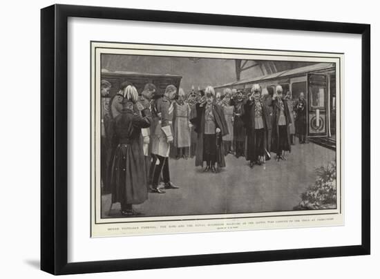 Queen Victoria's Funeral-Henry Marriott Paget-Framed Giclee Print