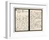 Queen Victoria's Handwriting in a Letter to Wellington-null-Framed Art Print