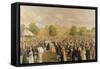 Queen Victoria's Jubilee Garden Party, circa 1897-Frederick Sargent-Framed Stretched Canvas