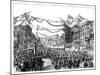 Queen Victoria's Visit to Birmingham, 1858-null-Mounted Giclee Print
