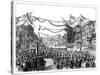 Queen Victoria's Visit to Birmingham, 1858-null-Stretched Canvas