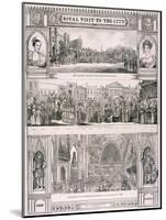 Queen Victoria's Visit to the City of London, 1837-Nathaniel Whittock-Mounted Giclee Print