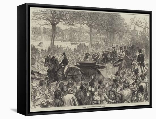 Queen Victoria's Visit to Victoria Park-Arthur Hopkins-Framed Stretched Canvas