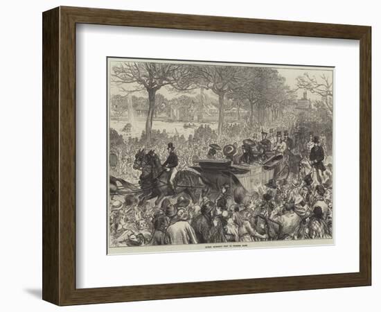 Queen Victoria's Visit to Victoria Park-Arthur Hopkins-Framed Giclee Print