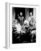 Queen Victoria, Tsar Nicholas II, His Wife and Daughter and Albert, Prince of Wales, Balmoral, 1896-null-Framed Photographic Print