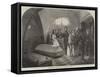 Queen Victoria Visiting the Tomb of Frederick the Great-null-Framed Stretched Canvas